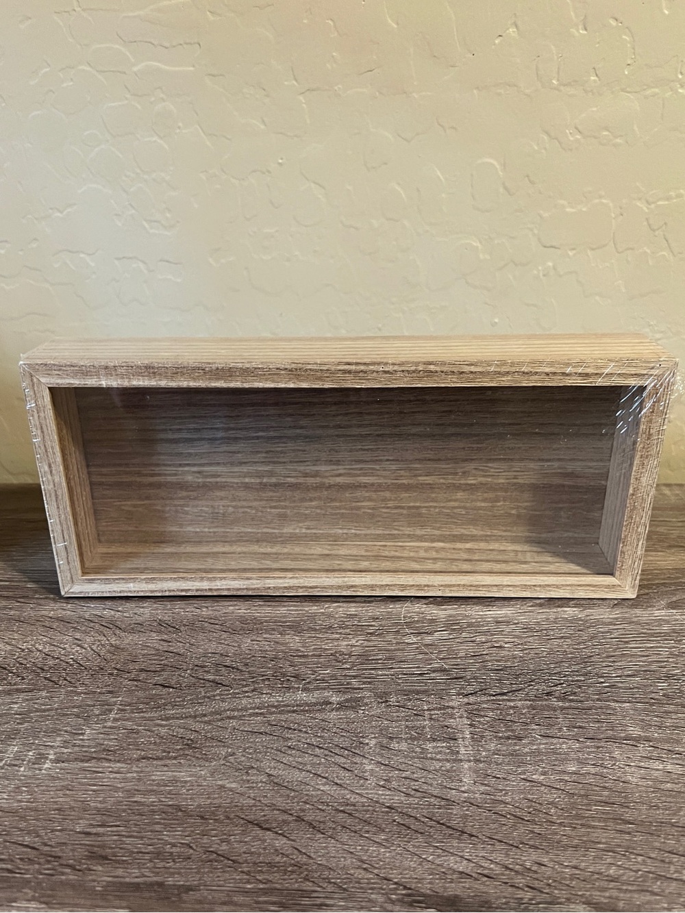 Target Bullseye Wood Display Rectangle Shadow Box NWT